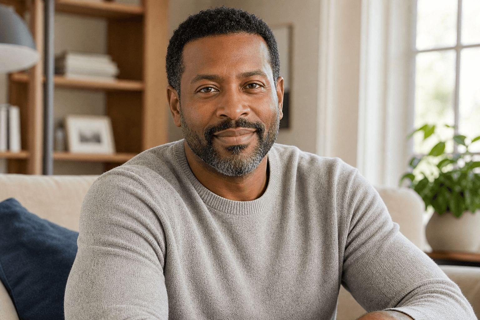Man feeling confident and healthy